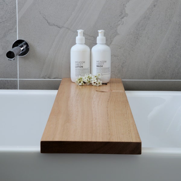 Bath Caddy | Bath Board with Wine Glass Slot