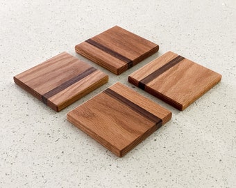 Wooden Coasters | GIFT IDEA | Set of 4