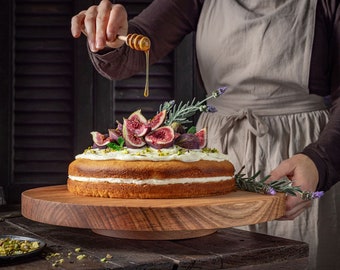 Kuchenständer | Cupcake-Display aus Holz | Runder Holzsockel