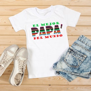 El Mejor Papa Del Mundo Shirt- Mexican Sarape Design