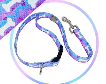 Polyester Loop, (Blue-Violet) 5/8" Webbing. 16",20", 24"  Locking Clip, Quick release Buckle