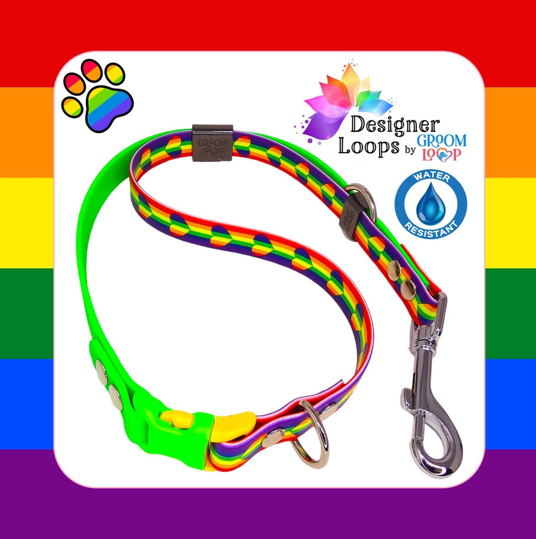 Biothane Loop Pride Love Biothane® Grooming Loop With a 5/8