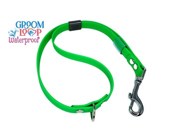 BioThane® Grooming Loop with fixed D-Ring, 5/8" Waterproof Webbing, 24 colors to choose from