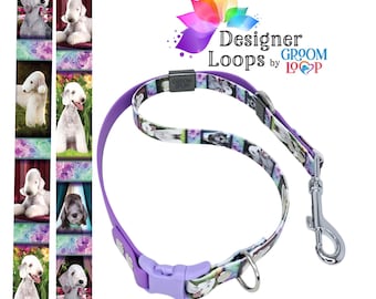 Bedlington BioThane® Grooming Loop with Side Buckle,  5/8" Waterproof Webbing w/ Quick Release Buckle.