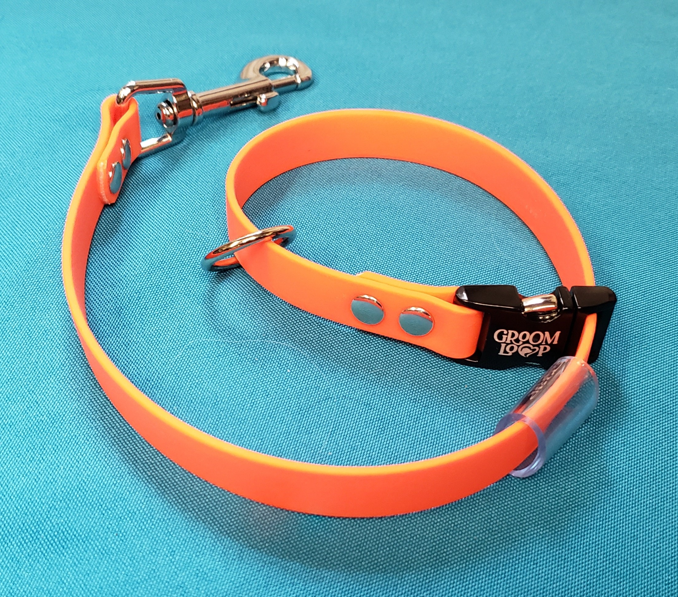 Biothane (SlipLead)Grooming Loop! Strong Metal Quick release buckle. 5