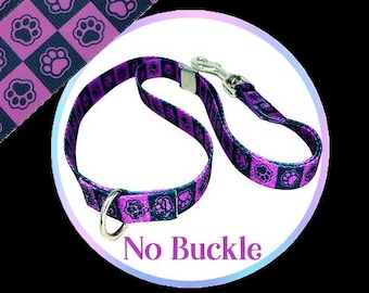 Polyester Loop, (Purple Checker) 5/8" Webbing. 20", 24"  Locking Clip