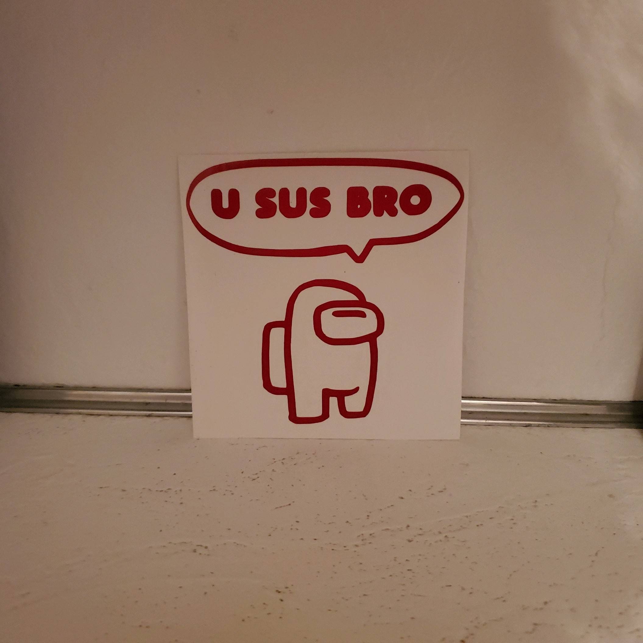 Among Us: Thicc Sus - Meme - Sticker