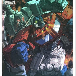 Transformers Generation1 #1 Chromium foil Variant Cover  + #4  SIGNED Pat Lee & Chris Sarracini April 2002 (2 Books)