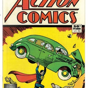 Action Comics #1 Reprint of 1988 - High Grade - Etsy