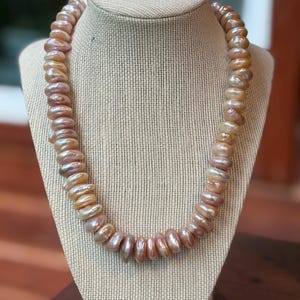 Muliti Color Coin Pearl Necklace