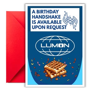 Severance Birthday Card, Severance Card, Funny Happy Birthday Card, Severance, Severance Lumon Card for Coworker, Severance Gift, for him