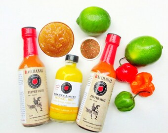 Hot Sauce Gift - Hot Sauce Gift Pack - Foodie Gift - Gift for Him - Spicy Gift - Food Lovers Spicy Gift