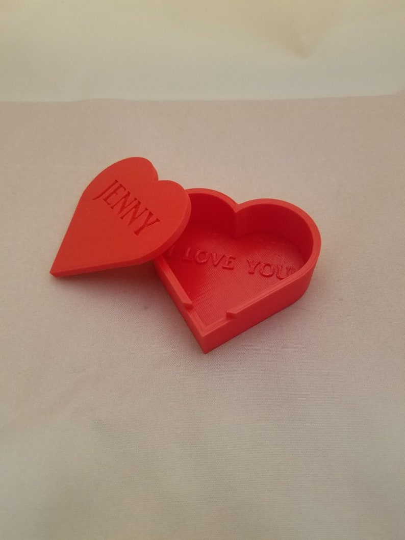 Valentine Heart Box Unique Gift Jewelry Box Valentine/'s Day Gift Trinket Box Gift for Her Personalized Heart Shaped Box