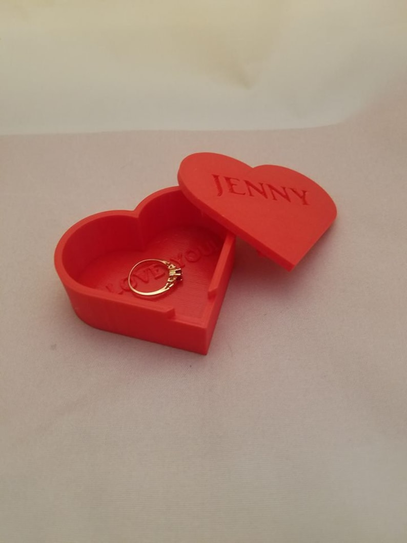 Valentine Heart Box Unique Gift Jewelry Box Valentine/'s Day Gift Trinket Box Gift for Her Personalized Heart Shaped Box