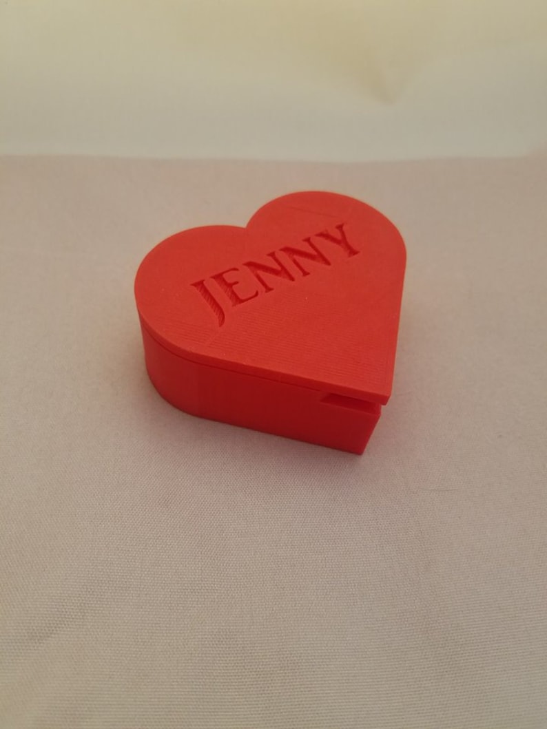 Valentine Heart Box Unique Gift Jewelry Box Valentine/'s Day Gift Trinket Box Gift for Her Personalized Heart Shaped Box