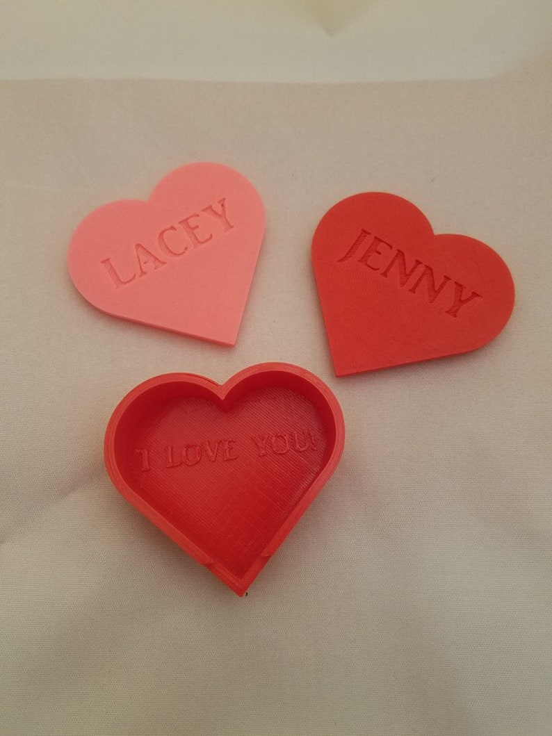 Valentine Heart Box Unique Gift Jewelry Box Valentine/'s Day Gift Trinket Box Gift for Her Personalized Heart Shaped Box