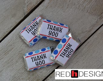 Thank You Mini Candy Bar Wrapper Digital Download