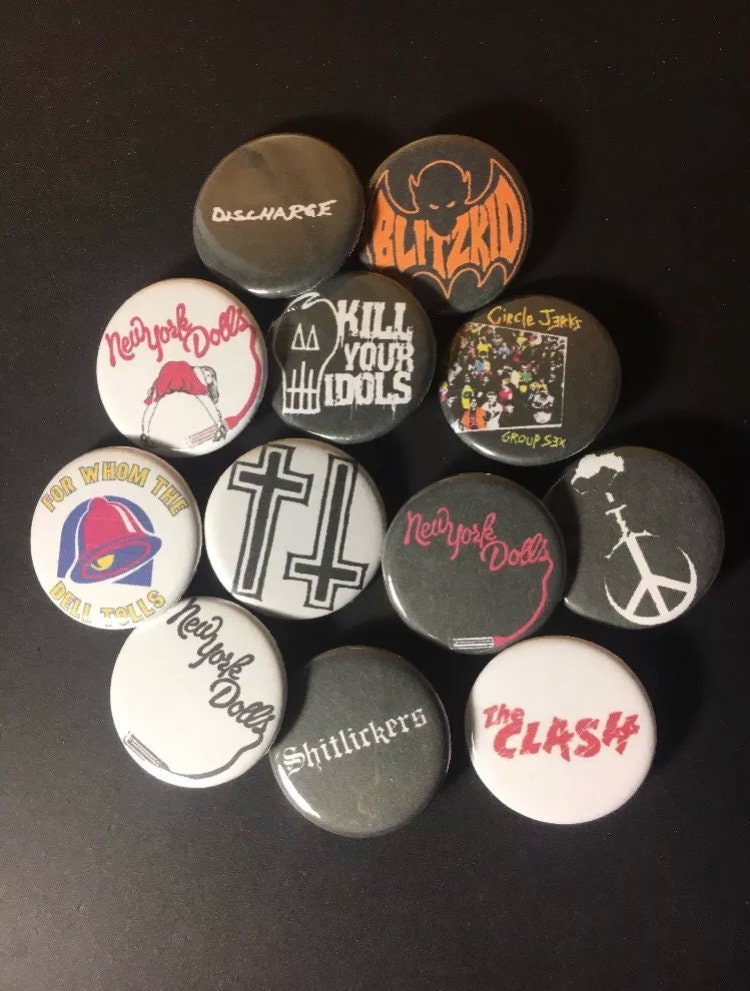 Hardcore Punk Rock 1.25 Pinback Buttons