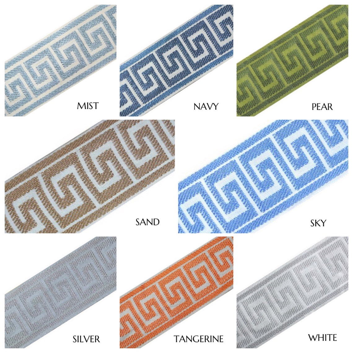 Decorative Tape GREEK KEY Passementrie Tapes & Border Etsy
