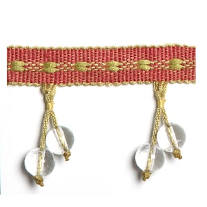Buccheri glass beaded fringe