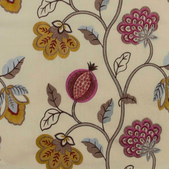 Embroidered Fabric By The Yard