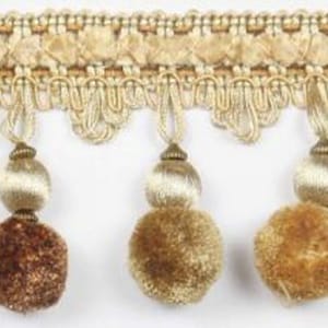 Rodez - 3&quot; Pom Pom Fringe  - Trim by the yard