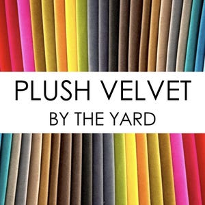 Plush Velvet Multipurpose Fabric by the Yard