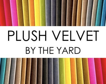 Plush Velvet Multipurpose Fabric by the Yard