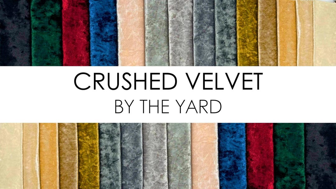 Crushed Velvet by the Yard - Etsy