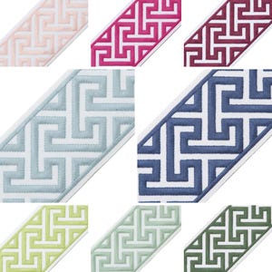 3.5&quot; Designer Greek Key Trim Tape by the Yard
