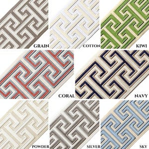 3.9&quot; Embroidered Tape- Trim by the yard