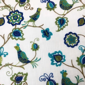 Ingrid - Embroidered fabric by the yard