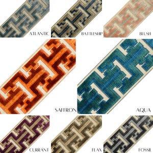 Oslo - 3.5" Velvet Tape - Trim by the yard