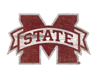 Mississippi State Logo Sign - Officially Licensed Product w/Hologram