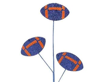 24” Blue Orange Football Spray MZ185251