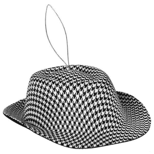 Houndstooth Hat Ornament XY6633