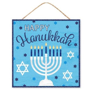 Square Hanukkah Sign  AP8969