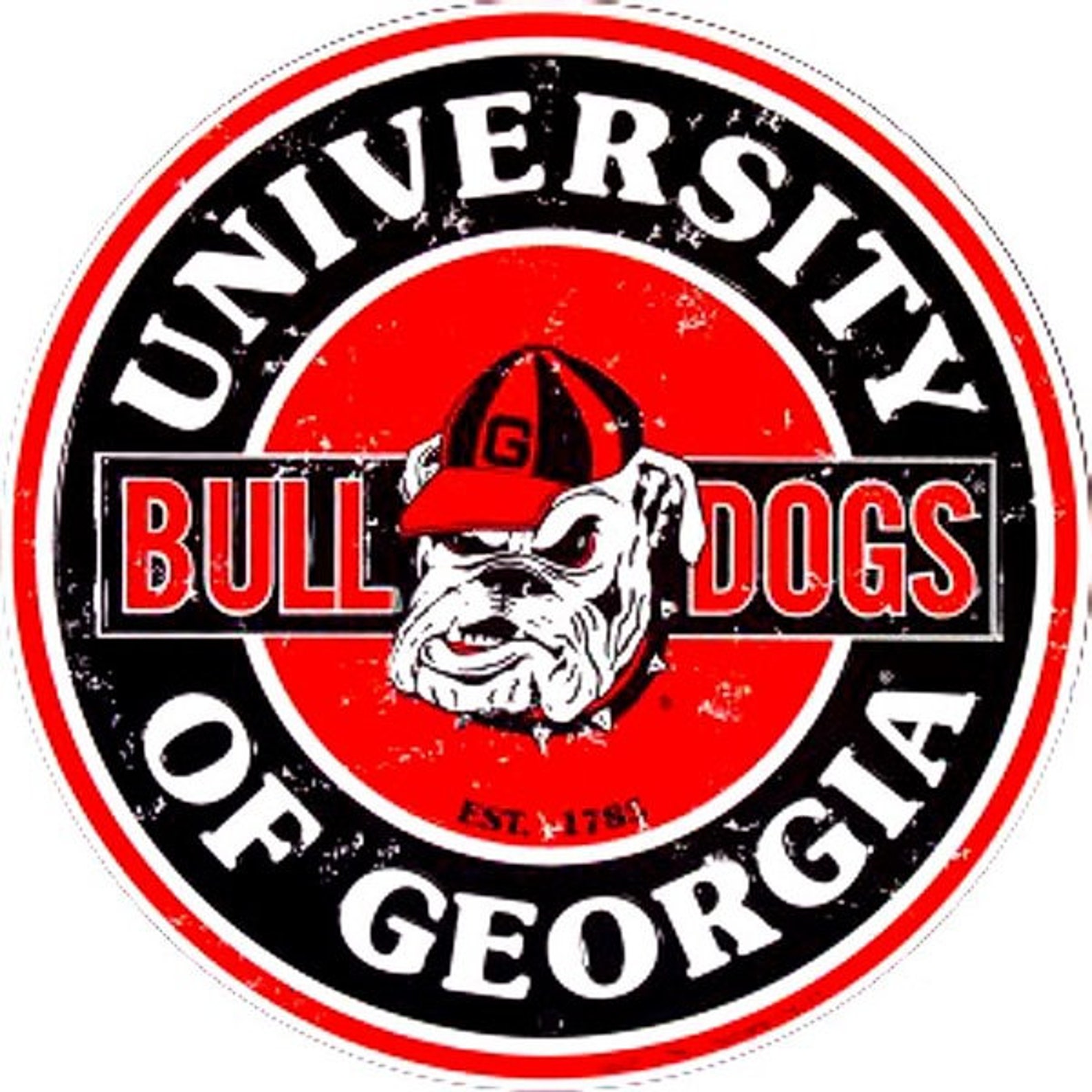 12 Georgia Bulldogs Round Sign Officially Licensed - Etsy