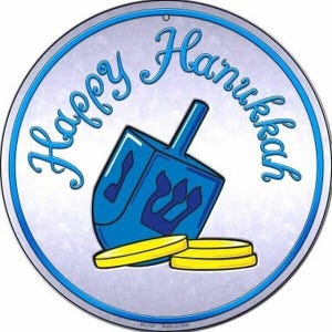 Happy Hanukkah Sign  UC-724