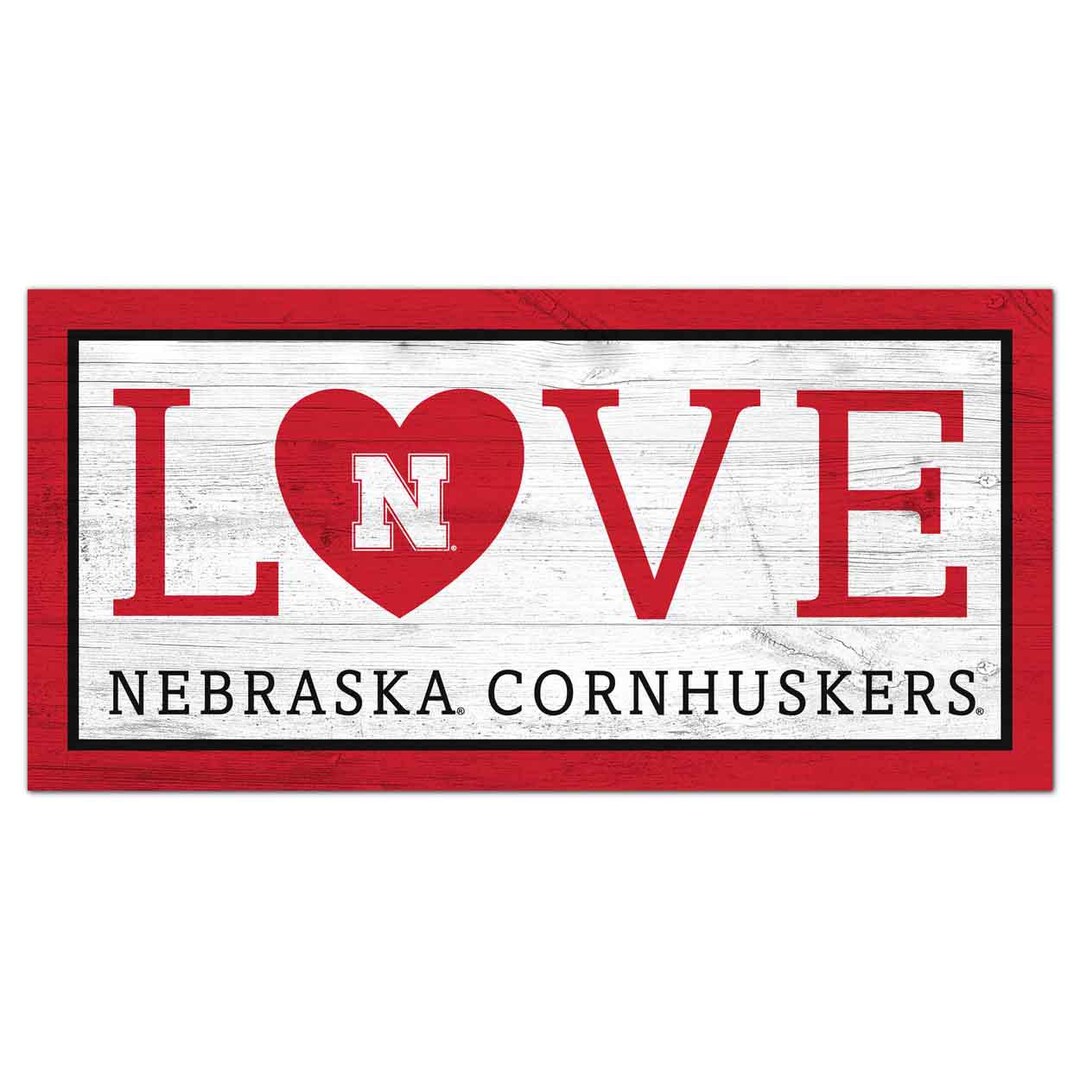 Nebraska Cornhuskers Sign - Love - Officially Licensed Product W ...