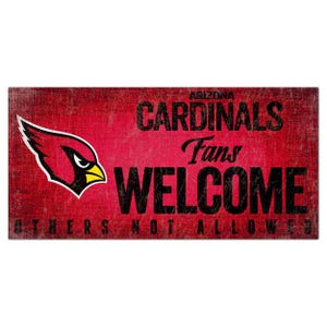 Arizona Cardinals Fans Welcome Sign  - Officially Licensed Product w/Hologram