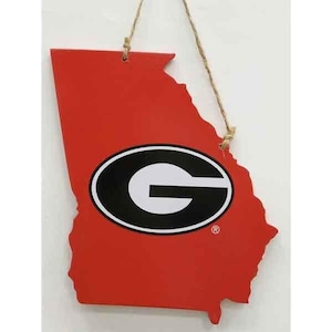 Georgia Bulldogs Sign - State  - Officially Licensed Product w/Hologram