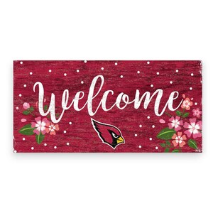 Arizona Cardinals Flowers Sign  - Officially Licensed Product w/Hologram
