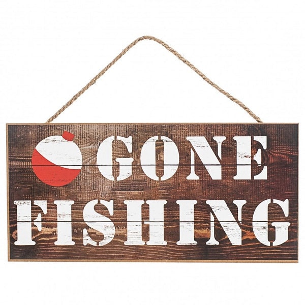 12" Gone Fishing Sign AP8293