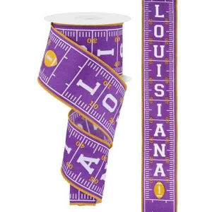 2.5" Louisiana Ribbon - Football Field - 10 yards RGF1107 - Wired