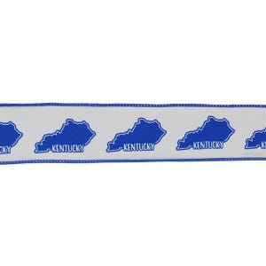 1.5" Kentucky Ribbon - State - 10 yards RGE125927 - Wired