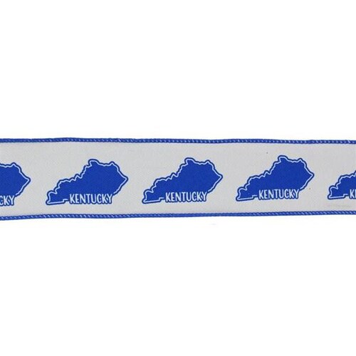 1.5" Kentucky Ribbon - State - 10 yards RGE125927 - Wired