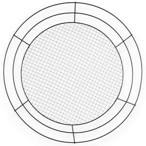 16&quot; Black Mesh Wire Wreath Frame  MD108502