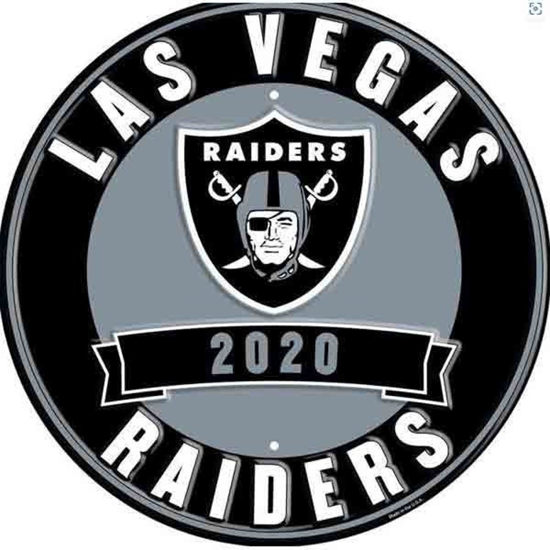 12 Las Vegas Raiders Round Sign Officially Licensed Product Etsy