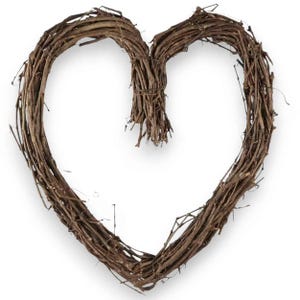 12&quot; Heart Grapevine Wreath Form  MP229891